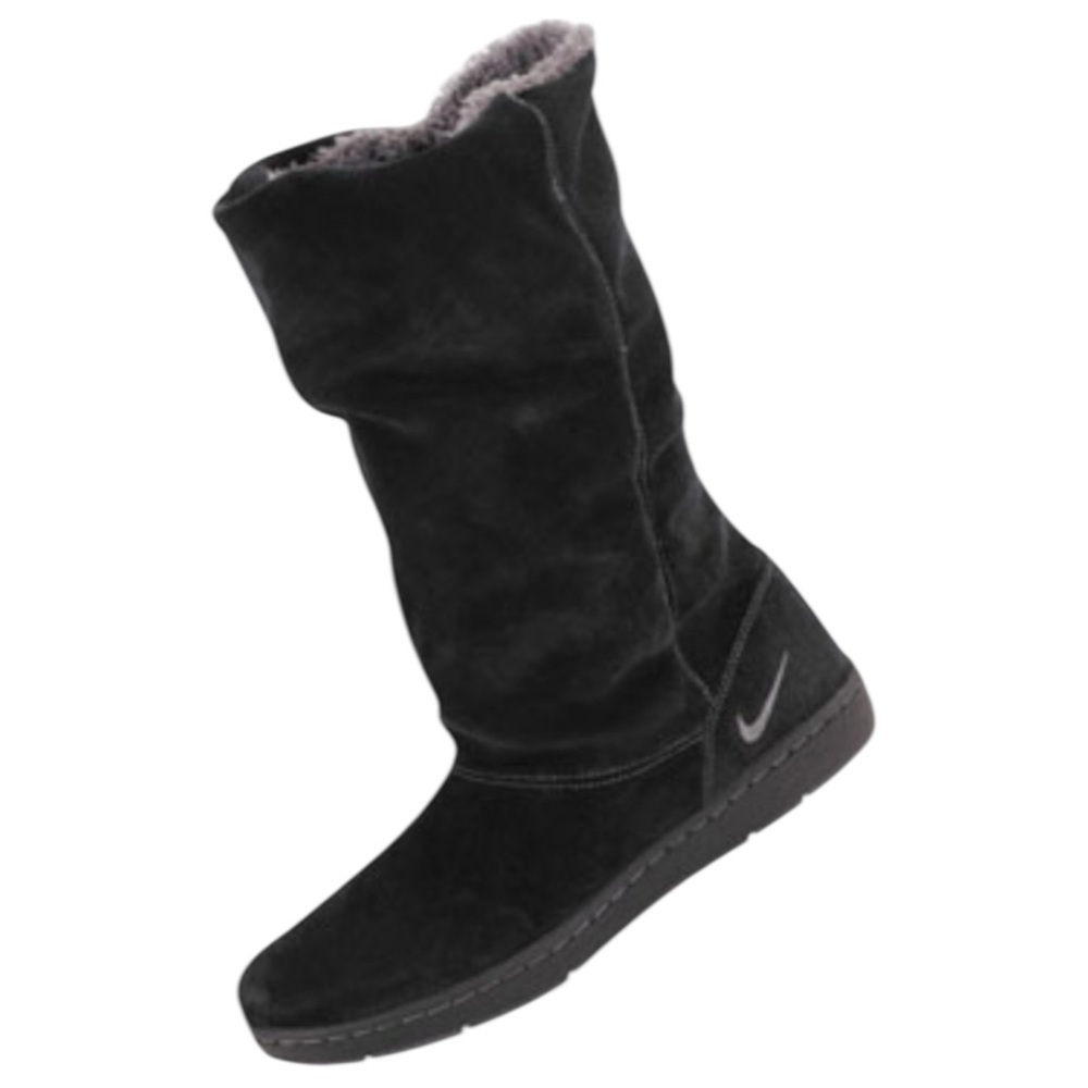NWT Nike Dunk Botas Sneaker Hoodie Black Suede Boots Size 8